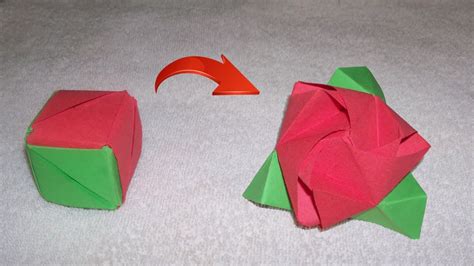 Magic Rose Cube Origami Step By Step Tutorial Paper Craft Ideas