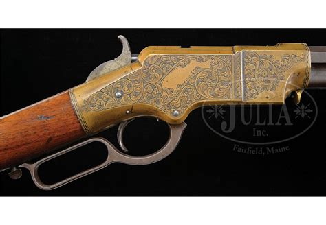 Very Early Engraved Henry Model 1860 Lever Action Rifle