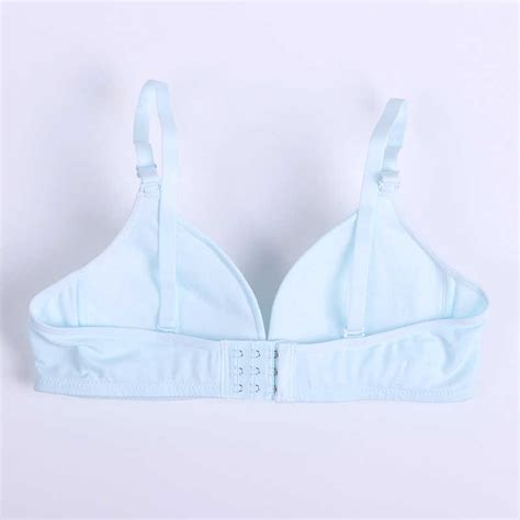 12 18y Teen Girls Wireless Cotton Training Bras Push Up Thin Cup
