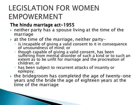 Women Empowerment And Legislation For Women Empowerment