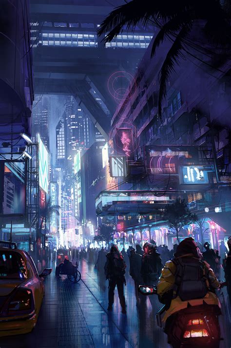 Neon Cyberpunk Futuristic Cities