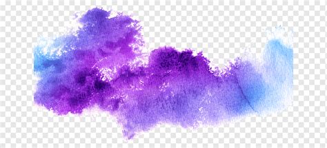Gallery Wrap Watercolor Painting Violet Canvas Desktop