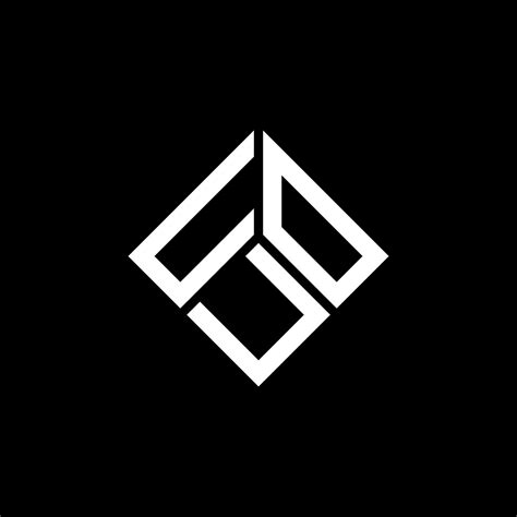 Uou Letter Logo Design On Black Background Uou Creative Initials