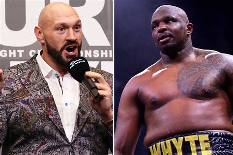 Tyson Fury Demands Dillian Whyte Send Him Ts Over £84m Fight Purse And Claims Rival Made