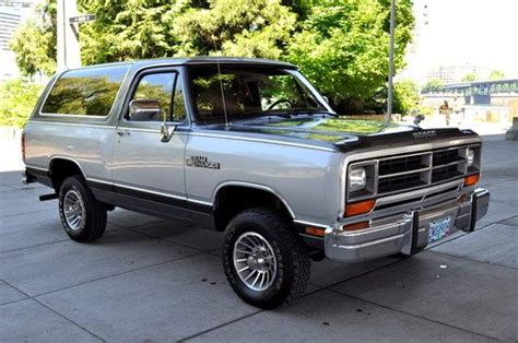 Sell Used 1988 Dodge Ramcharger Le 4x4 Survivor Very Original And Well