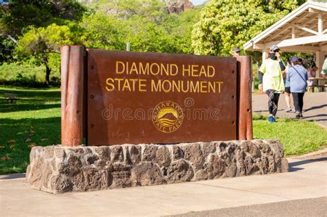 Diamond Head Entrance Sign Editorial Photography Image Of High 265631777