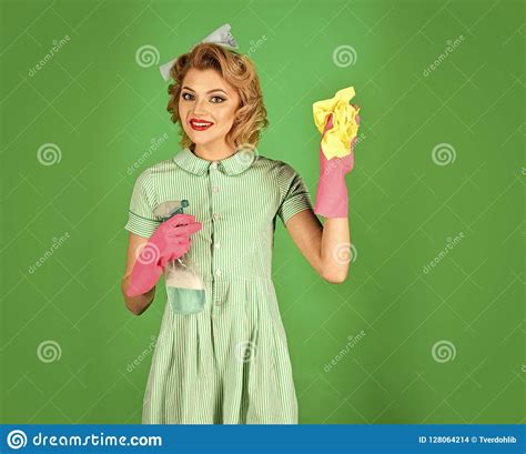 Cleanup Cleaning Services Wife Gender Stock Photo Image Of Clean