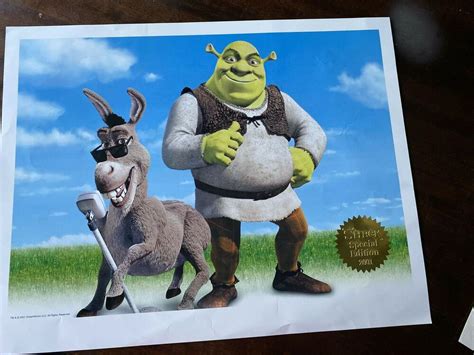 Shrek Dreamworks Animation 2001 Special Edition Lithograph Ebay