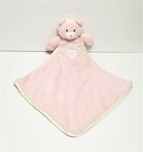 Pink Bear My First Teddy Security Blanket Plush Lovey Baby Gund 13