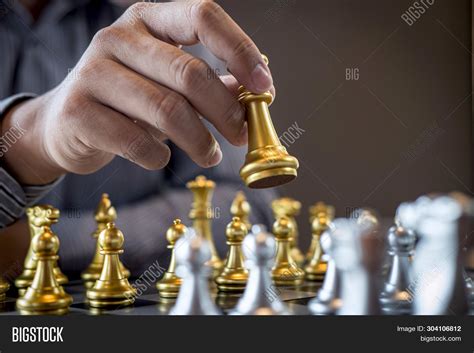 Gold Silver Chess Image And Photo Free Trial Bigstock