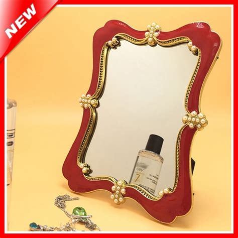 Noble Table Stand Vanity Makeup Mirrors With Pvc Coat Portable