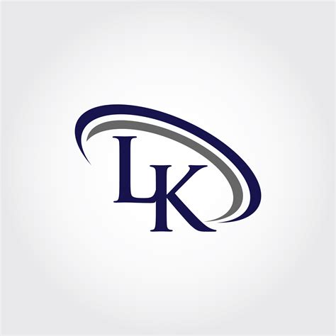 Monogram Lk Logo Design By Vectorseller Thehungryjpeg