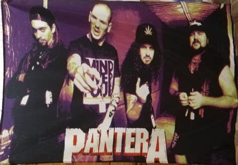 Pantera Band Flag Cloth Poster Wall Tapestry Banner Cd Thrash Metal