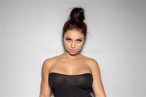 Beautiful Brunette Big Breasts Stock Photos Free Royalty Free