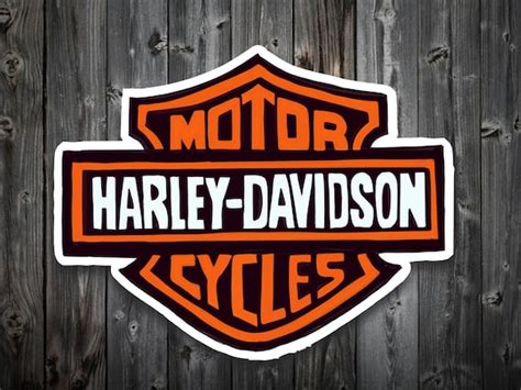 Die Cut Vinyl Harley Davidson Logo Sticker Etsy