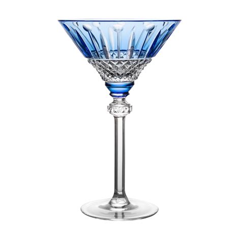 Fabergé Xenia Light Blue Martini Glass Ajka Crystal