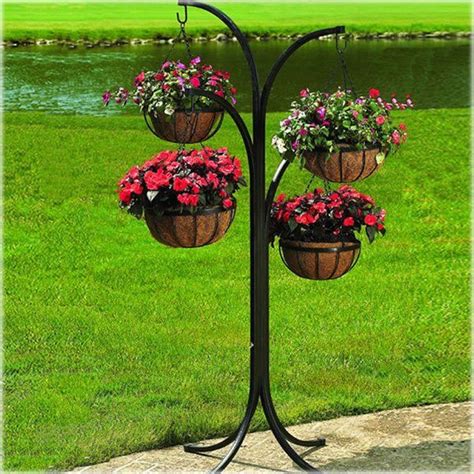 The Hanging Basket Tree Is A Perfect Solution For Any Outdoor Decorator
