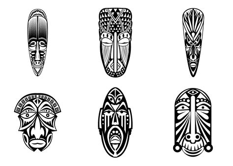 From animal masks, ceremonial african headdresses & tribal masks direct from africa. Masques africains à imprimer - Coloriage de Masques ...