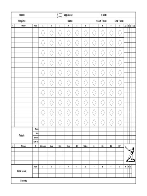 Baseball Scorecard Template Fill And Sign Printable Template Online