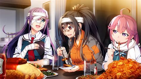 Picture Grisaia Phantom Trigger Anime Young Woman Three 3 2560x1440