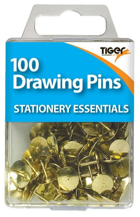 Brass Drawing Pins Boxed 10 X 100s