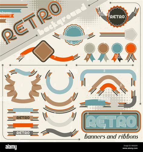 Retro Banners And Ribbons Stock Vector Image And Art Alamy