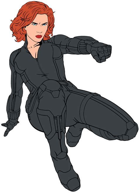 Black Widow Marvel Avengers Clip Art