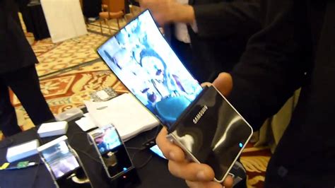 Samsung Flexible Oled Display Hands On Youtube