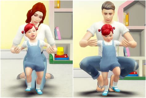 Toddlers First Steps Pose Pack Sims 4 Toddler Sims Baby Sims 4
