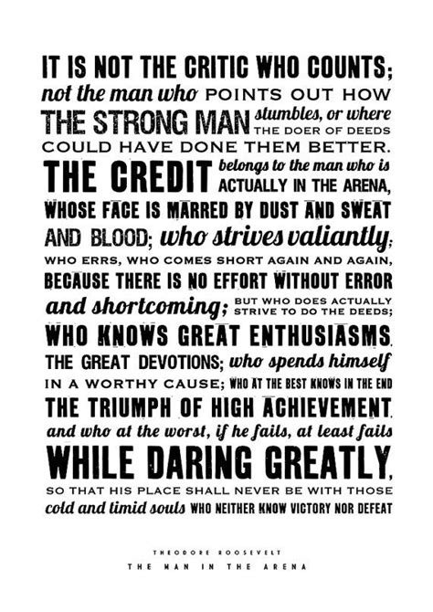 Roosevelt Daring Greatly Quote Shortquotescc