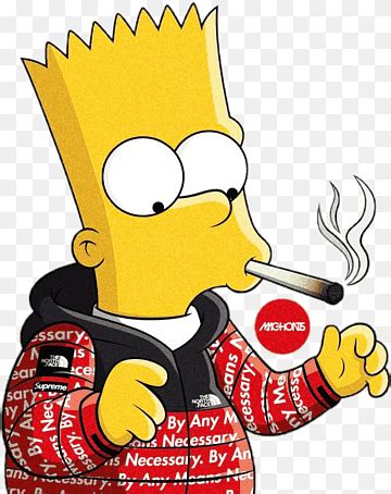 Bart Simpson Supreme Png PNGWing