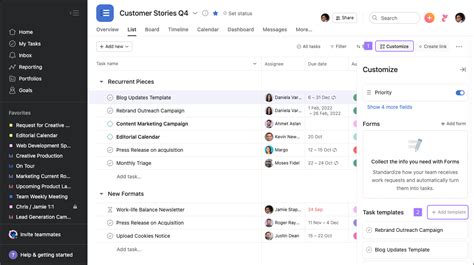How To Create And Use Asana Templates Product Guide Asana Product Guide