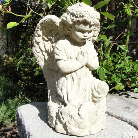 Fleur De Lis Living Heid Vintage Praying Angel Statue Angel Garden