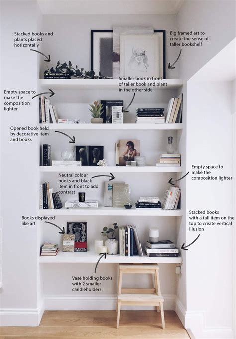 How To Decorate Your Shelves The Minimal Style The White Interior Shelf Decor Living Room