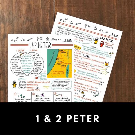 Books Of 1 And 2 Peter Bible Study Printables
