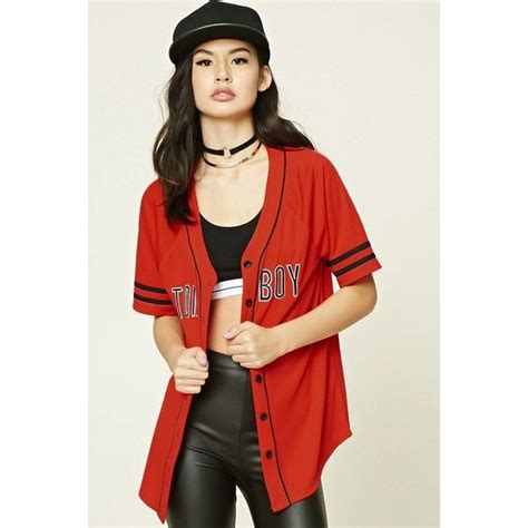 Forever21 Tomboy Baseball Jersey 20 Liked On Polyvore Featuring Tops