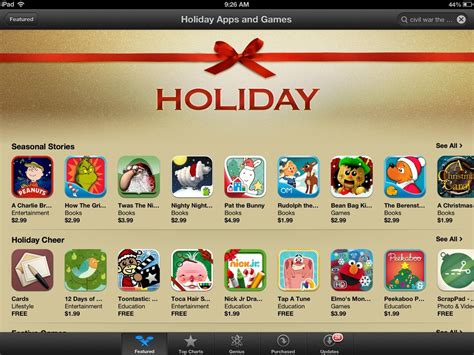 And game developers know it! Holiday Apps & Games Featured in iPad App Store | iPad Insight