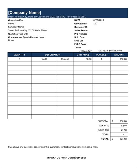 View 31 15 Business Quotation Template Excel Png 