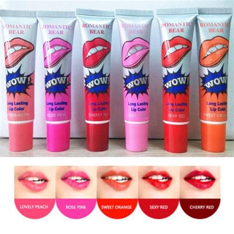 Waterproof Peel Off Lipstick 6 Color Elegant Moisturizing Long Lasting Lipstick Cosmetic
