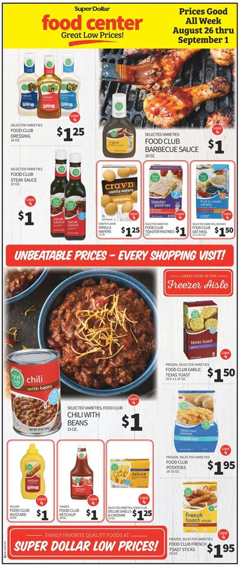 Super 1 foods of winnsboro. Super Dollar Food Center Ad Circular - 08/26 - 09/01/2020 ...