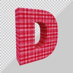 Elemento D Para Composição Letra D Vermelha PSD download Designi
