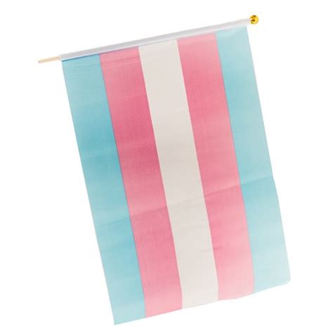 transgender pride flag on stick qx shop