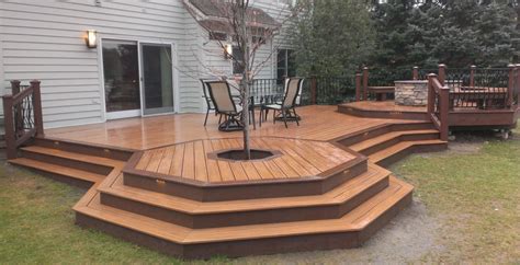 That depends on the style of the fire pit, but it isn't an issue. My First Trex Deck & Gas Fire Pit - Decks & Fencing ...