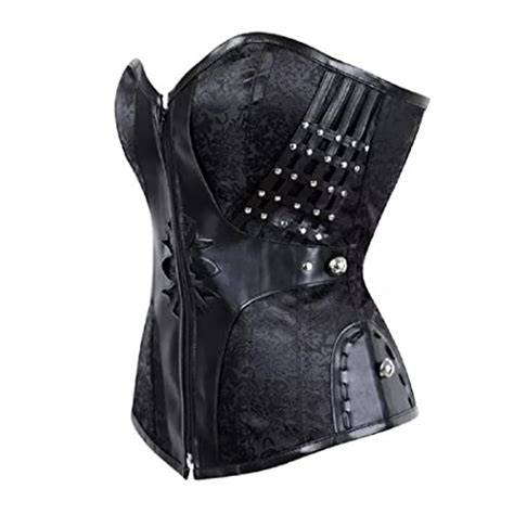 top totty black floral pattern sexy erotic vintage steampunk rivet corset tw70141 ggt boutique