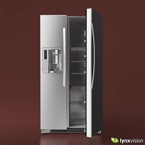 Bright lighting in both the refrigerator and freezer compartments makes it easy. LG Side-by-Side Refrigerator 3D Model .max .obj .fbx ...