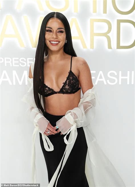 Vanessa Hudgens Dons Lacy Bra On Red Carpet Of Cfda Fashion Awards In New York City Express Digest