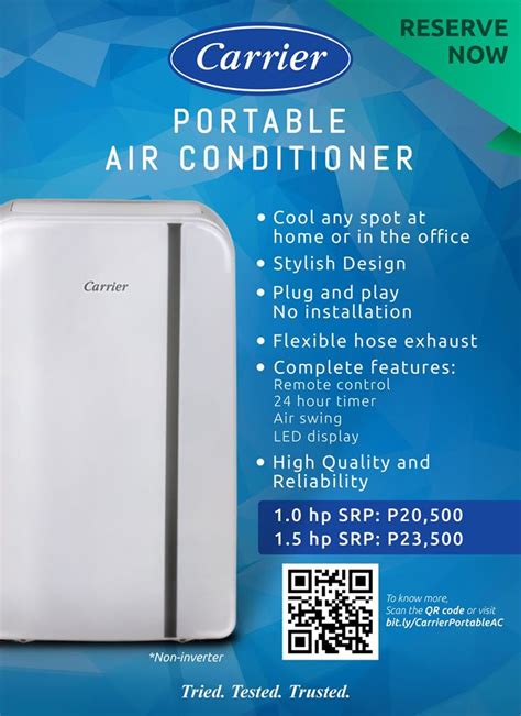 Bucket less designed cooling unit combines cooling, fan and dehumidification modes with a simple quiet and noiseless operation (approx. Portable Air Conditioners