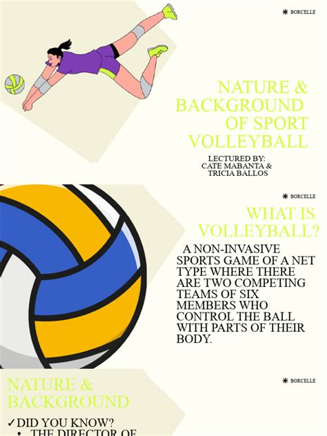 Nature And Bg Volleyball Pdf Volleyball Sports Rules And Regulations