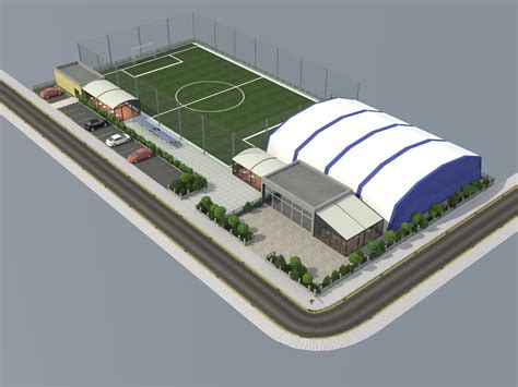 Sports Complex 3d Model Cgtrader