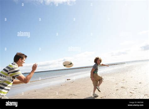 Rugby Playing Boys Beach Hi Res Stock Photography And Images Alamy
